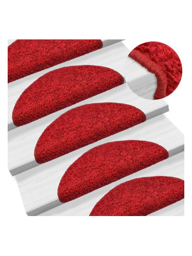 Sonata 15 бр стелки за стълбища, червени, 56x20 см