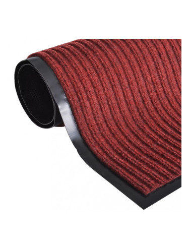 Изтривалка за входна врата от PVC, червена, 90 х 120 см