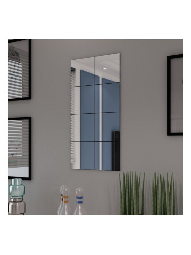 Sonata Огледални плочки без рамки, стъкло, 8 бр, 20,5 см