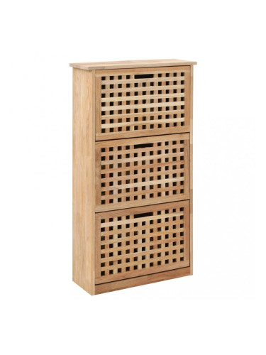 Sonata Шкаф за съхранение на обувки, 55x20x104 см, орех масив