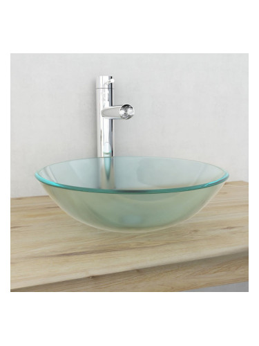 Sonata Мивка от закалено матирано стъкло, 42 см