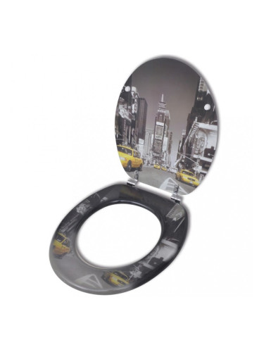 Тоалетна седалка с MDF капак, дизайн "Ню Йорк"