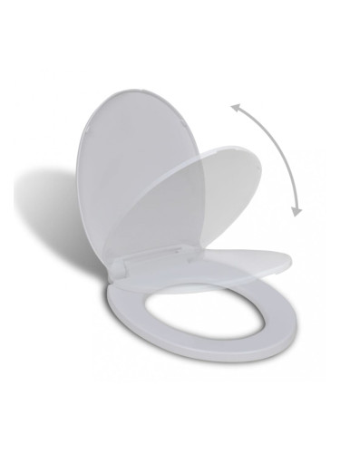 Sonata Тоалетна седалка с плавно затваряне, бяла, овална
