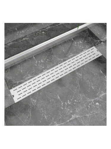 Sonata Линеен душ канал, дизайн "линии", 830x140мм, неръждаема стомана