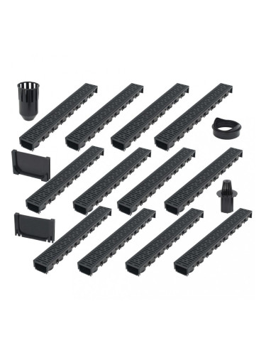 Sonata Дренажни канали, 12 бр, пластмаса, 12 м