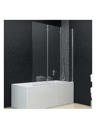 Sonata Сгъваем душ параван, 3 панела, ESG стъкло, 130x138 см