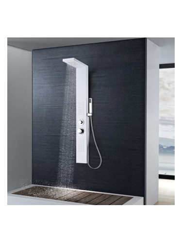 Sonata Система душ панел от алуминий, матирано бяло