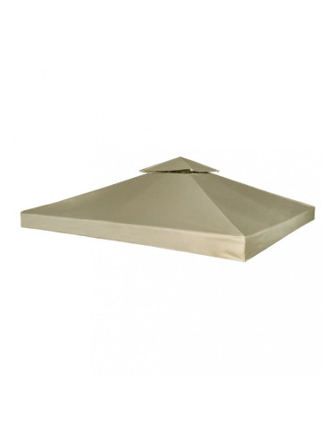 Sonata Покривало за шатра, резервно, бежово, 310 гр/м², 3х3 м