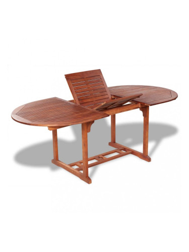Sonata външна разтегателна трапезна маса от акациево дърво