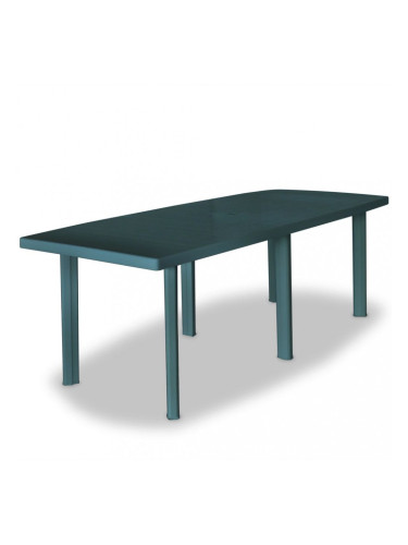 Sonata Градинска маса, 210x96x72 см, пластмаса, зелена