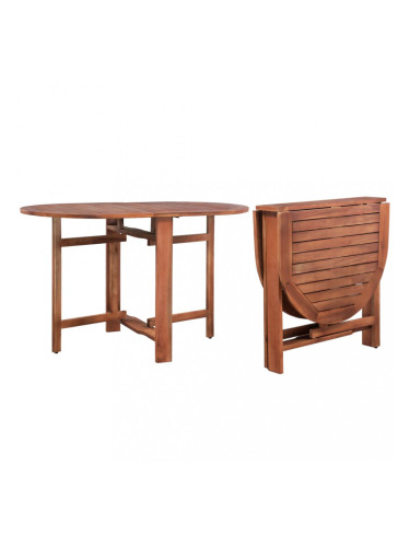 Sonata Външна трапезна маса, акациево дърво масив, овал, 120x70x74 см