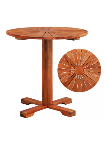 Sonata Маса "пачи крак", акация масив, 70x70 см, кръгла