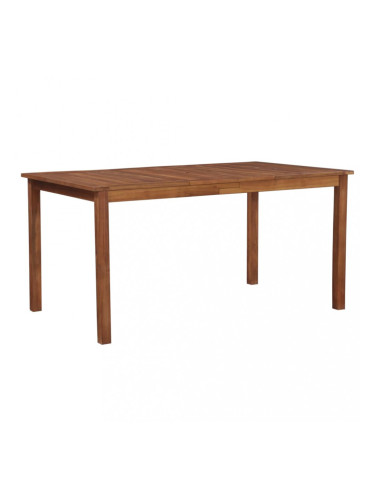 Sonata Външна трапезна маса, акациево дърво масив, 150x90x74 см