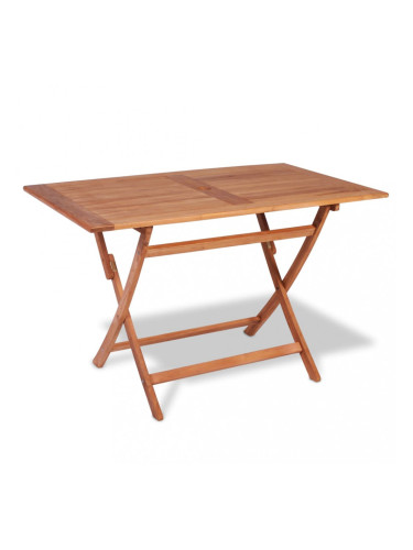 Sonata Сгъваема градинска трапезна маса, 120x70x75 см, тиково дърво