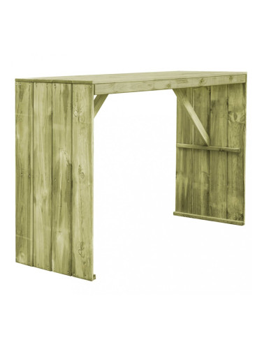 Sonata Бар маса, FSC импрегниран бор, 170x60x110 см