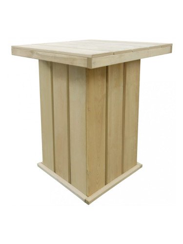 Sonata Градинска бар маса, FSC импрегниран бор, 75x75x110 см