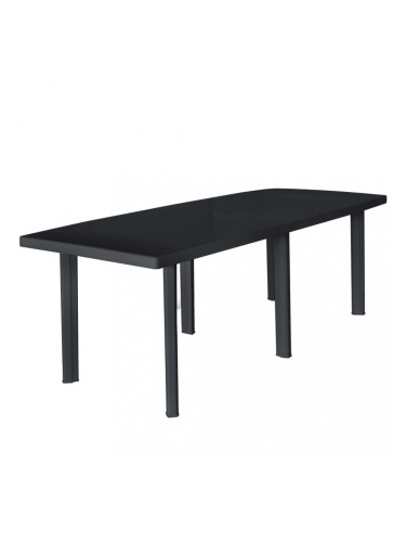 Sonata Градинска маса, антрацит, 210x96x72 см, пластмаса