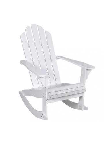 Sonata Градински люлеещ стол, дърво, бял