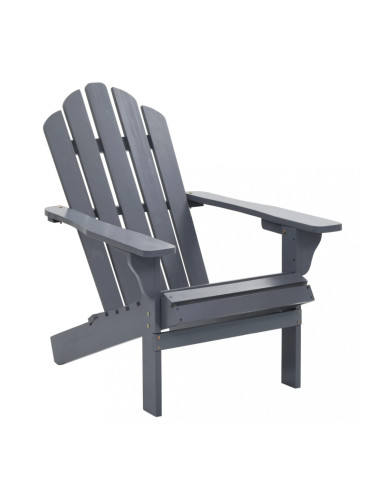 Sonata Градински стол, дърво, сив