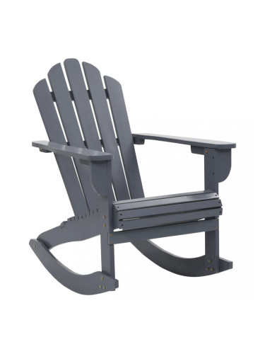 Sonata Градински люлеещ стол, дърво, сив