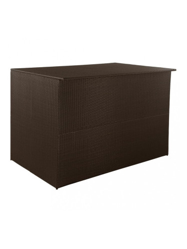 Sonata Градински сандък, кафяв, 150x100x100 cм, полиратан