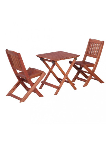 Sonata Градински детски бистро комплект, 3 части, евкалипт масив