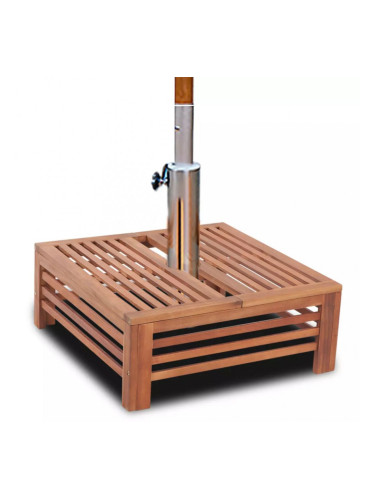 Дървено покритие на стойка за чадър