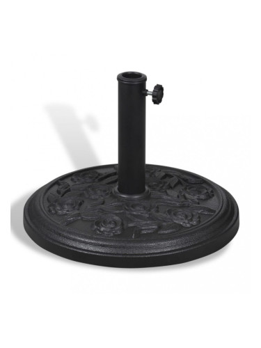 Кръгла стойка за чадър за слънце, смола