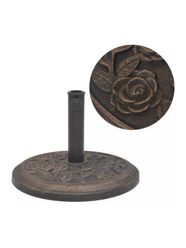 Sonata Основа за чадър, смола, кръгла, бронз, 9 кг