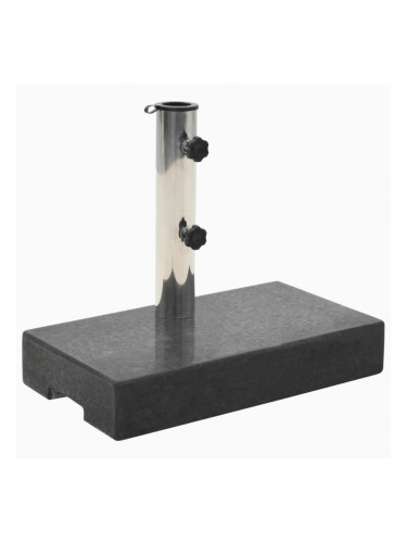 Sonata Основа за чадър, гранит, 25 кг, правоъгълна, черна