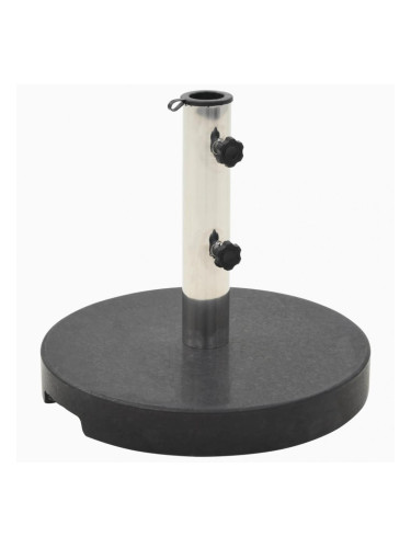 Sonata Основа за чадър, гранит, 20 кг, кръгла, черна