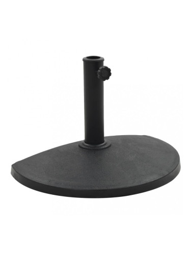 Sonata Основа за чадър, полукръгла, полирезин, 9 кг, черна