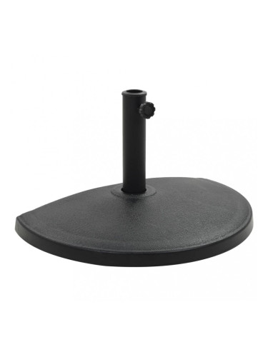 Sonata Основа за чадър, полукръгла, полирезин, 15 кг, черна