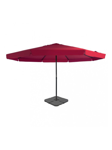 Sonata Градински чадър с преносима основа, червен