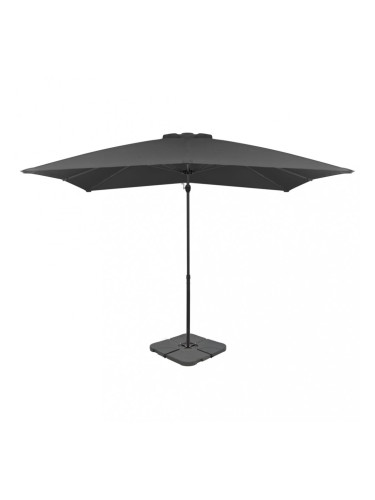 Sonata Градински чадър с преносима основа, антрацит