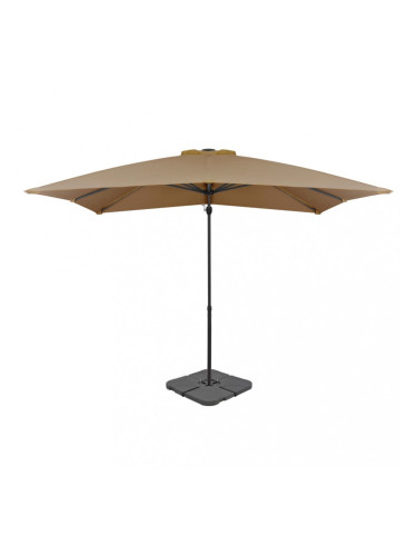 Sonata Градински чадър с преносима основа, таупе