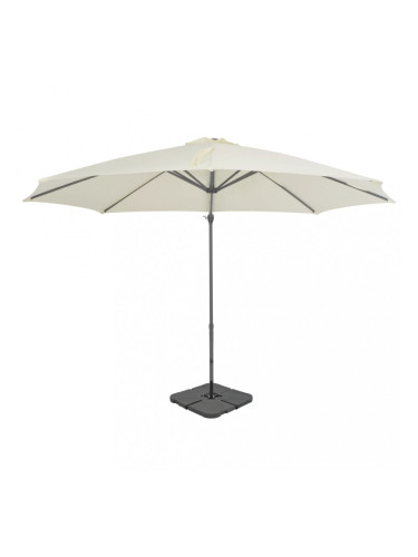 Sonata Градински чадър с преносима основа, пясъчен