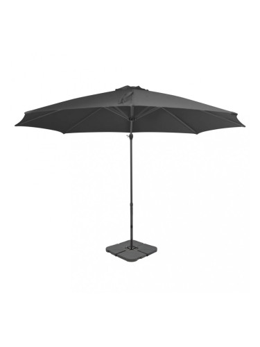 Sonata Градински чадър с преносима основа, антрацит