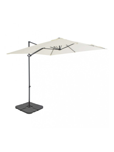 Sonata Градински чадър с преносима основа, пясъчен