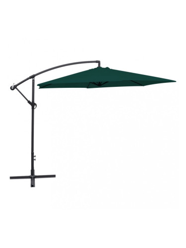 Sonata Чадър за слънце, свободновисящ, 3 м, зелен