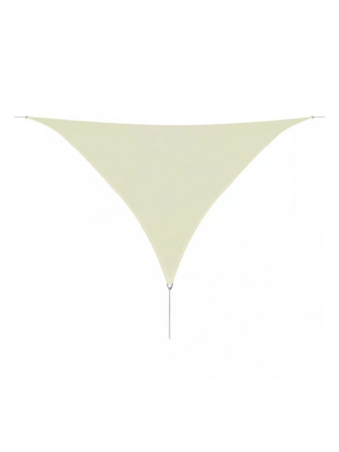 Sonata Слънцезащитно платно, HDPE, триъгълно, 3.6x3.6x3.6 м, кремаво