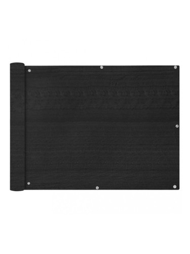 Sonata Балконски екран, HDPE, 90x600 см, антрацитно сиво