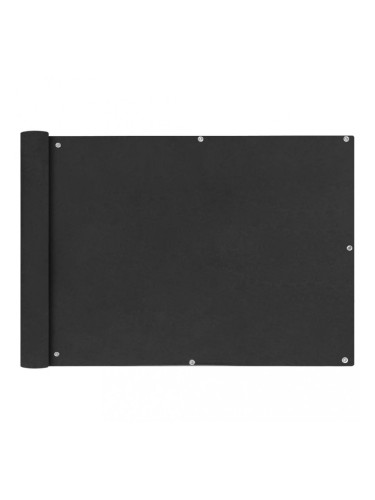 Sonata Балконски екран от оксфорд плат, 75x400 см, антрацит