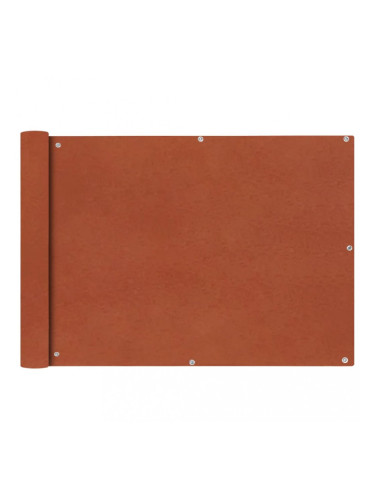 Sonata Балконски екран от оксфорд плат, 75x600 см, цвят теракота