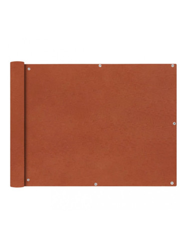 Sonata Балконски екран от оксфорд плат, 90x600 см, цвят теракота