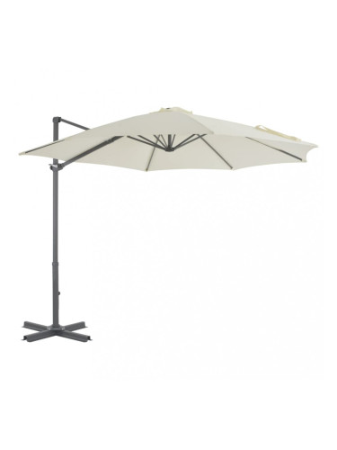 Sonata Градински чадър чупещо рамо с алуминиев прът 300 см пясъчен