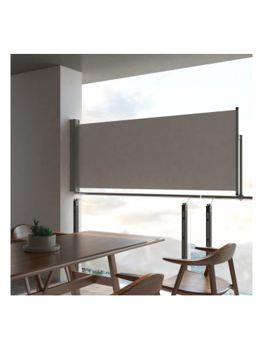 Sonata Прибираща се странична тента, 100х300 см, сива