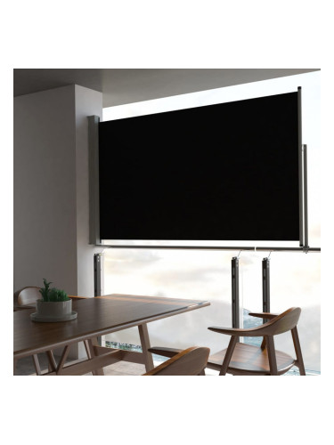 Sonata Прибираща се странична тента, 140х300 см, черна