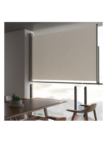 Sonata Прибираща се странична тента, 160x300 см, кремава