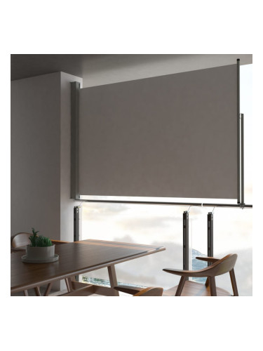 Sonata Прибираща се странична тента, 160х300 см, сива